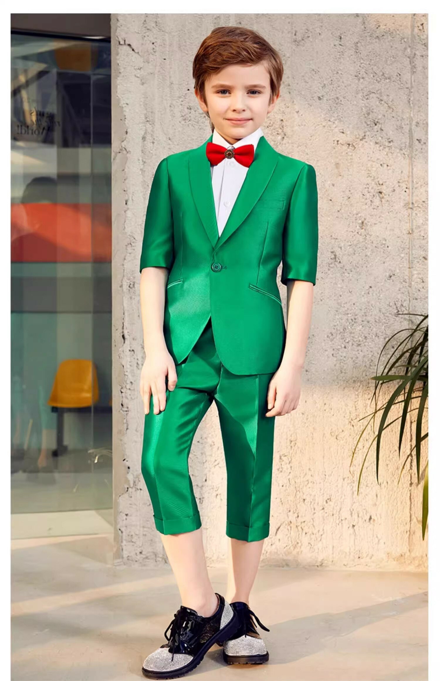 パーティー 礼服 七五三 お受験 入園式スーツ 結婚式 キッズ 発表会 ジュニア 上下セット 韓国風 男児..