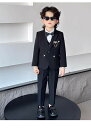 中国風 ジュニア 男の子 フォーマル 入学式 キッズスーツ 子供 男児 スーツセット キッズ こども 結婚式 発表会 卒園式 卒業式 七五三 お宮参り ジャケット長袖シャツ 長ズボン ベスト 七五三 紳士服 パンツセット 黒 グレー カーキ 90 100 110 120 130 140 150 160 170