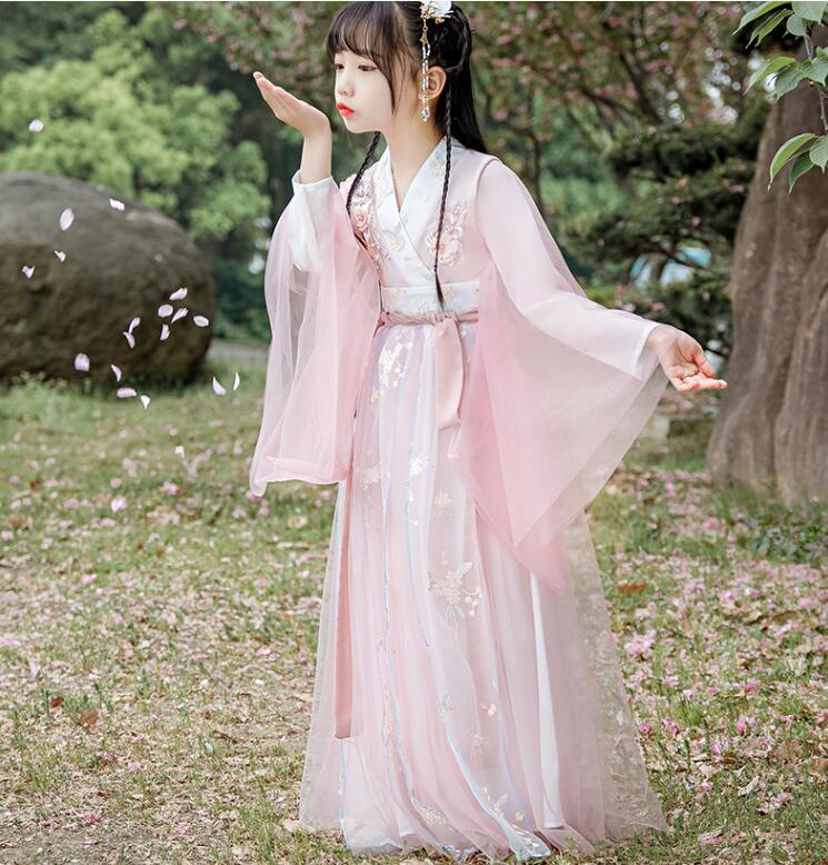 楽天huayu楽天市場店超可愛い 子供 チャイナ服 キッズ 結婚式 子供服 女の子 中華服 フォーマル マキシ丈ワンピース ピアノ 発表会 イベント プリンセス チャイナドレス 森ガール 演出 卒業式 三五七 入学式 ジュニア 子どもドレス 秋春夏 振袖 ロング丈 コスチューム ピンク 花柄 100~160cm