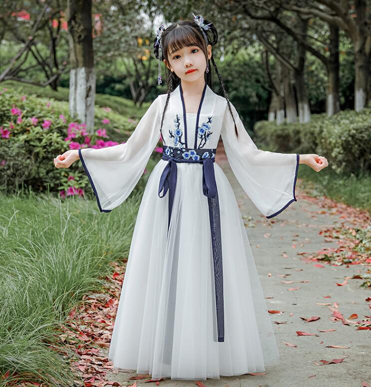 楽天huayu楽天市場店超可愛い 子供 チャイナ服 キッズ 結婚式 子供服 女の子 中華服 フォーマル マキシ丈ワンピース ピアノ 発表会 イベント プリンセス チャイナドレス 森ガール 演出 卒業式 三五七 入学式 ジュニア 子どもドレス 秋春夏 振袖 ロング丈 コスチューム 白 花柄 110~160cm