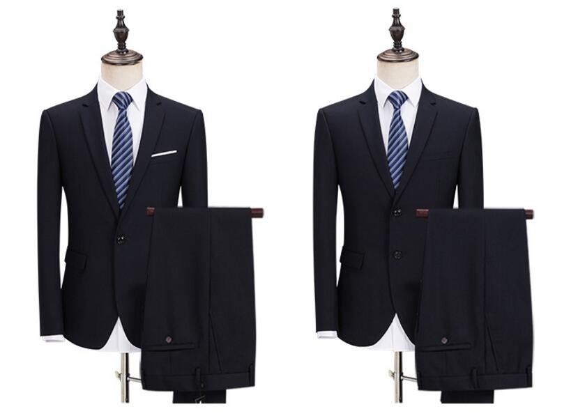 紳士用30代40代50代 3ピーススーツメンズ上下セットセットアップ 二次会 花婿の介添え結婚式 卒業式3点セットジャケット+パンツ+長袖シャツ 一つボタンスーツ/二つボタンスーツ 男性 司会 舞台カジュアル 男性S/M/L/XL/2XL/3XL/4XL/5XLブラック無地 OL 通勤 ビジネス