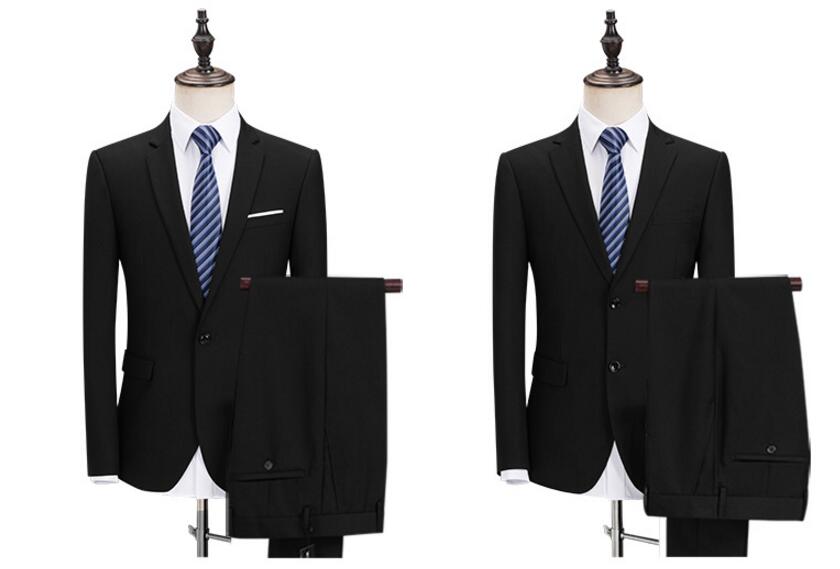 紳士用30代40代50代 3ピーススーツメンズ上下セットセットアップ 二次会 花婿の介添え結婚式 卒業式3点セットジャケット+パンツ+長袖シャツ 一つボタンスーツ/二つボタンスーツ 男性 司会 舞台カジュアル 男性S/M/L/XL/2XL/3XL/4XL/5XLブラック無地 OL 通勤 ビジネス