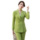 2点セットスーツ ジャケット+パンツ 春秋着 セットアップ 長袖 フォーマル 通勤 OL オフィス 制服 就活 卒業式 入学式 着痩せ 20代30代40代 マママスーツ 面接 パンツスーツ エレガントS/M/L/XL/2XL/3XL/4XL 3色選択可!