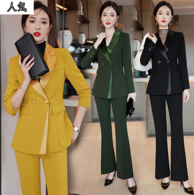 送料無料 洗えるスーツ 着痩せ レディース フォーマル セットアップ 通勤 OL コート ジャケット+パンツ 2点セット ママ 入学式 卒業式 カジュアル パン...