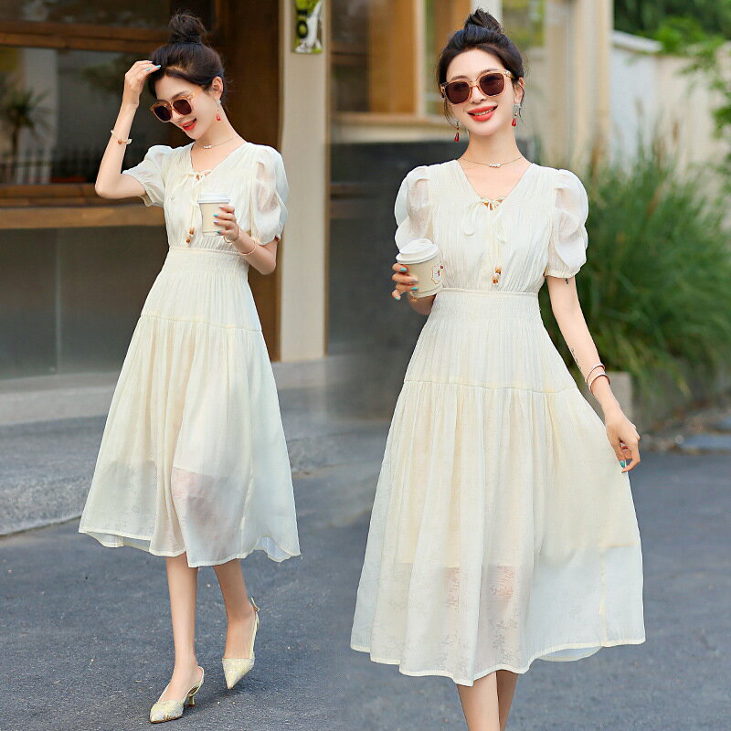 送料無料ドレス 大人 春夏 半袖 ミモレ丈ドレス 着痩せパーティードレス セクシードレス エレガント 入..