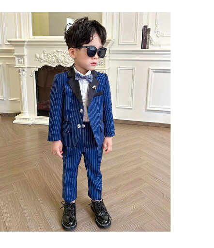 格好いい ジュニア男の子 フォーマル 入学式 キッズスーツ 子供 男児 スーツセット キッズ こども 結婚式 発表会 卒園式 卒業式 七五三 お宮参り ジャケットシャツ ズボン 七五三 紳士服 パンツセット カジュアル ストライプ柄 ブルー 90 100 110 120 130 140 150 160 170 格好いい ジュニア男の子 フォーマル 入学式 キッズスーツ 子供 男児 スーツセット キッズ こども 結婚式 発表会 卒園式 卒業式 七五三 お宮参り ジャケットシャツ ズボン 七五三 紳士服 パンツセット カジュアル ストライプ柄 ブルー 90 100 110 120 130 140 150 160 170
