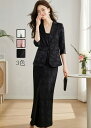 送料無料 レディースチャイナ服 中華服ビジネススーツ 通勤 OL 結婚式 2点セット「コート+キャミソールワンピース」マキシ丈 制服 フォーマル 着痩せ リクル...