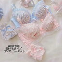 送料無料 オシャレ エレガント花柄 綺麗 補正下着 セット 楽ちん 柔らかい オシャレきれいめブラショーツ 上下セット プレゼント 誕生日 ギフトショーツセット...