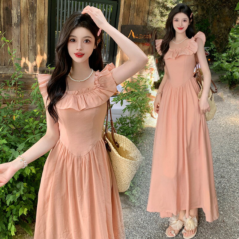 送料無料花嫁可愛い姫系ロング丈ワン...