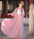 レディース チャイナ服 結婚式 中華服 漢服 フォーマル マキシ丈スカート+羽織+キャミソール ピアノ イベント プリンセス チャイナドレス 森ガール 卒業式 三五七 秋春夏 コスチューム 華流コスプレ舞台衣装 ハロウィン衣装 3点セット パープル ベージュ レッド S M L XL