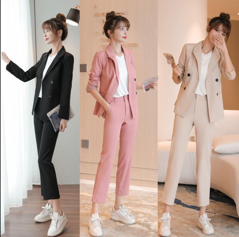 送料無料 洗えるスーツ 秋冬スーツ レディース 長袖ジャケット+ガウチョパンツ 20代30代40代50代 フォーマル OL 通勤 二次会 卒業式 オフィス上下セット 仕事S/M/L/XL 着痩せ カジュアル 卒業式 結婚式 2点セット/セレモニースーツ 七五三 4色 ゆったり