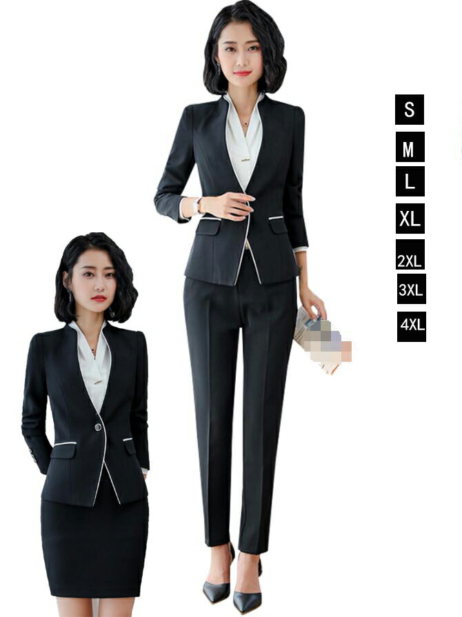 送料無料 洗えるスーツ レディース セットアップ スーツスカート 2点セット 30代40代50代 入園式 卒業式 セレモニースーツ通勤 OL オフィス カジュア...