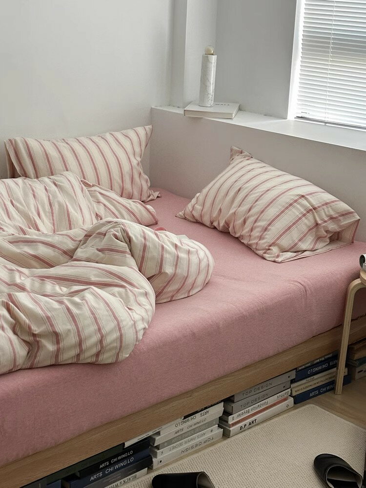 【送料無料】新生活 寝具カバーセット 4点セット 可愛い きれいめ 綿100% 通気性 柔らかい 四季通用 掛..