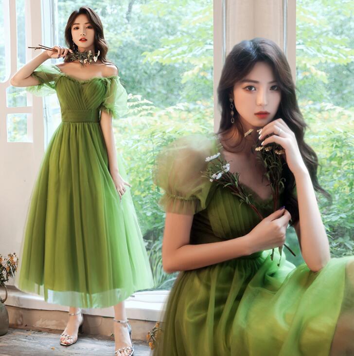 品質良い★パーティードレス イブニングドレス 披露宴 二次会 演奏会 ウエディングドレス 成人式 花嫁 着痩せ 結婚式 フォーマル プリンセス ピアノ マキシ丈/ミモレ丈ドレス 送料無料 ブライズメイドドレス 夏秋冬 Aライン ファスナー XS~3XL ホワイト/グリーン/イエロー