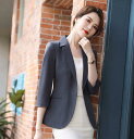 おしゃれ 送料無料 レディース ビジネス スーツ フォーマル 通勤 OL オフィス 制服 着痩せ 20代30代40代 ママ 春秋夏 セレモニースーツ テーラードジャケット 細身シルエット ゆったり 七分袖 薄手 冷房対策ジャケットS~4XL 一つボダンスーツ 入園式 卒業式 3色