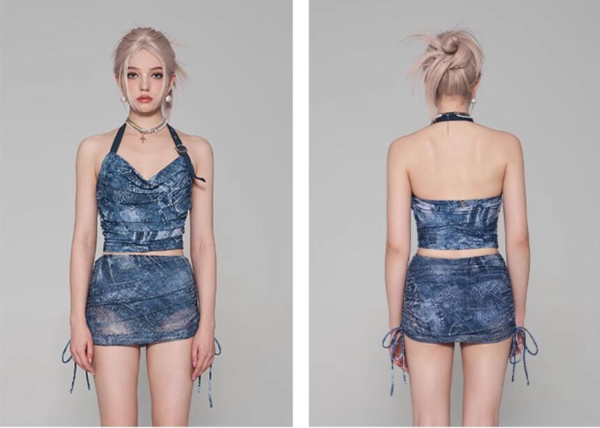 レディース セクシー ママ水着 送料無料★キレイめ 可愛い 新作 3点セット水着 韓国風 ビーチ セットアップ 温泉 スクエアネック 学生 タンキニ 体型カバー オシャレ お嬢様 リゾート 女性 みずぎ 20代 30代 40代 M/L/XL 海辺 セクシー 大人気 ビキニ