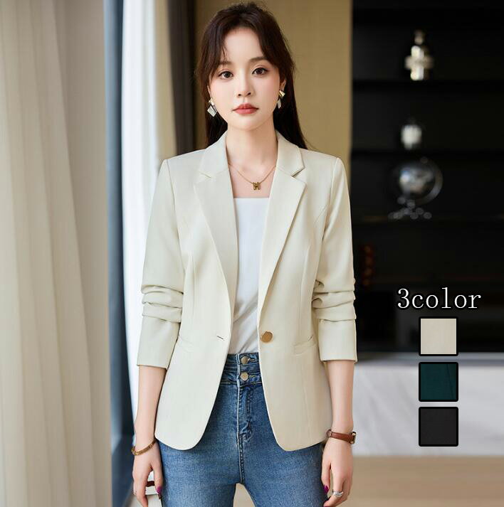 カジュアル 20240712162647発表会 送料無料★ 女性ジャケット 宴会 エレガント 着痩せ 「上着のみ」制服 レディーススーツ ビジネスコート リクル...