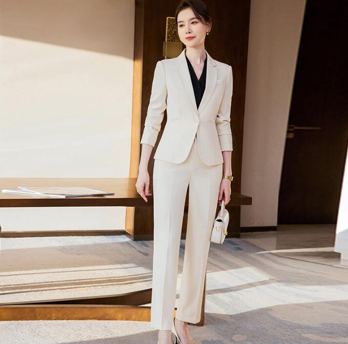 送料無料 制服 2点セット「上着+パンツ/スカート」 フォーマル 通勤 OL レディーススーツ 二次会リクルートスーツ 女性 ビジネススーツ結婚式 カジュアルスーツ 司会 大人気 宴会 大きいサイズ Size：S/M/L/XL/2XL/3XL/4XL 発表会 4color 着痩せ 20代30代40代