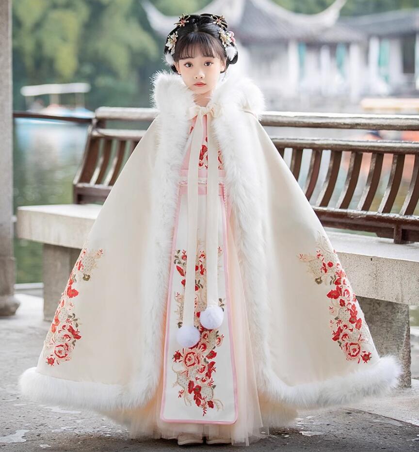 超可愛い チャイナ服 キッズ 結婚式 子供服 女の子 中華服 フォーマル マキシ丈ワンピース+コート ピアノ 発表会 イベント プリンセス チャイナドレス 森ガ...