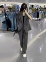 ビジネススーツ ワイドパンツ ボトムス 高品質 パンツスーツ 送料無料 2点スーツセット フォーマル レディーススーツ セットアップ リクルートスーツ カジュア...