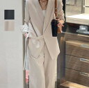ボトムス ビジネススーツ ワイドパンツ リクルートスーツ スーツ 高品質 フォーマル パンツスーツ スリム 2点スーツセット 長袖 送料無料 レディーススーツ ...