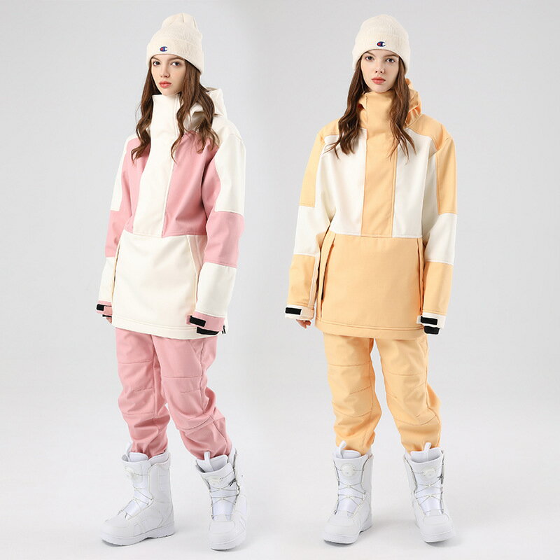 スノーボードウェア レディーススキーウェア 可愛い スキーウェア 暖かい 大きいサイズ ジャケット パンツ 2点セット 防寒 防水 スノボウェア 上下セット ボ...