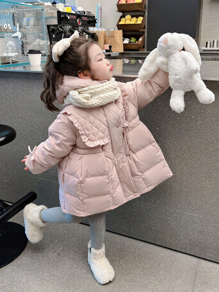 送料無料 防寒 秋冬 子供 ジャケット キッズ 女の子 中綿コート ロング丈コート アウター フード付き 保温 キッズ 防寒防風 ジャケット 暖かい ジュニア ...