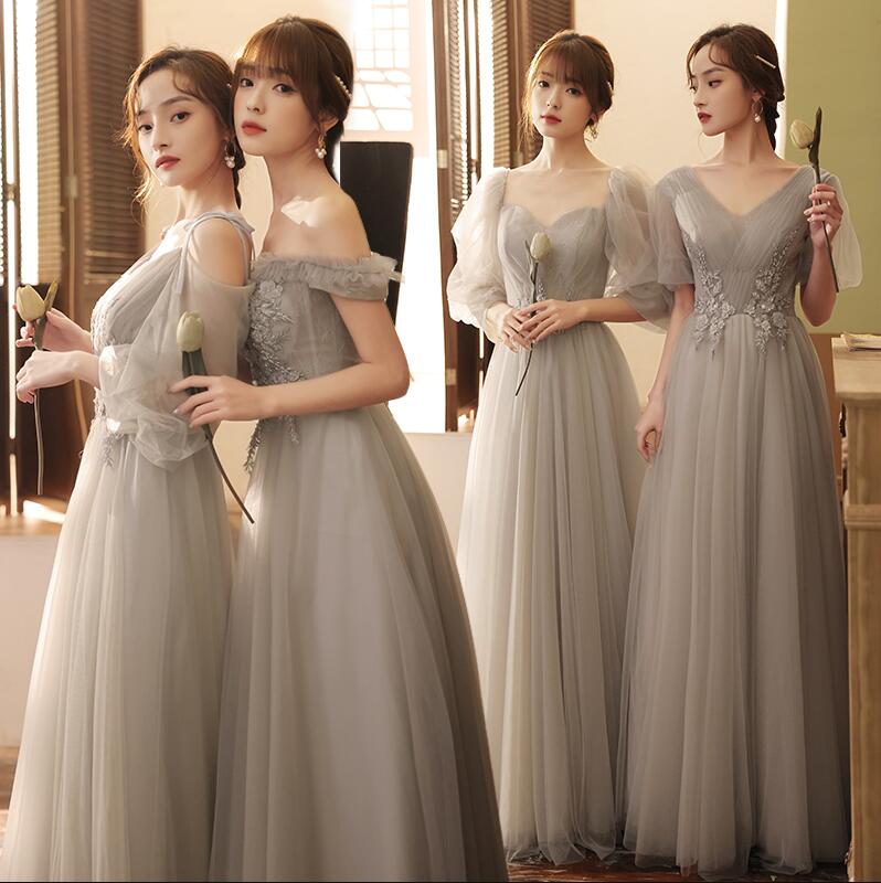 人気★カラードレス 4デザイン パーティードレス イブニングドレス 披露宴 二次会 演奏会 ウエディングドレス 成人式 花嫁 着痩せ 忘年会 結婚式 フォーマル プリンセス ピアノ マキシ丈ドレス 送料無料 ブライズメイドドレス 夏秋 袖あり S~2XL Aライン 花柄