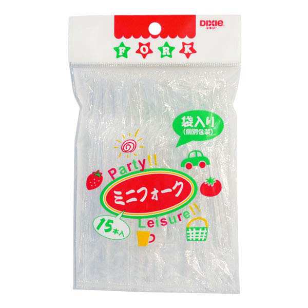 樂天商城 - ミニフォーク 10cm 15本入　個別包装