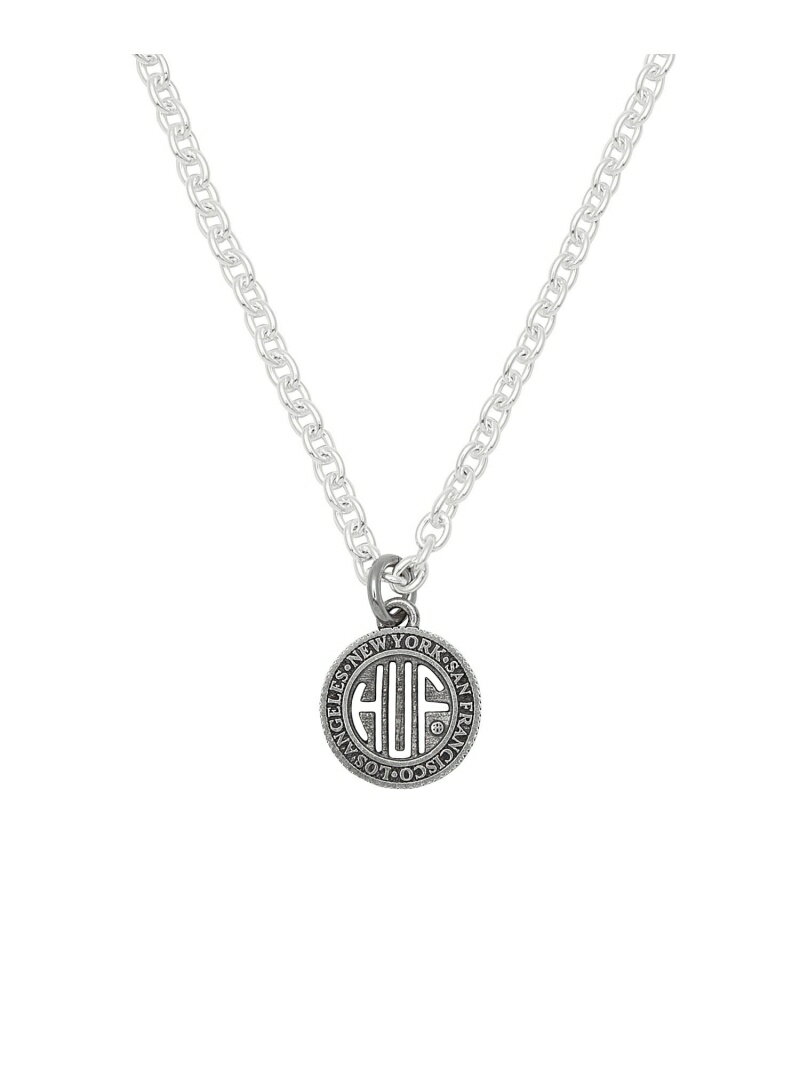 REGIONAL NECKLACE SILVER　HUF ハフ ロゴ コイン ネックレス チェーン HUF ハフ アクセサリー・腕時計 ネックレス シルバー【送料無料】[Rakuten Fashion]