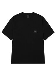 BOX LOGO POCKET S/S TEE HUF ハフ 半袖 Tシャツ HUF ハフ トップス カットソー・Tシャツ ブラック ホワイト【送料無料】[Rakuten Fashion]