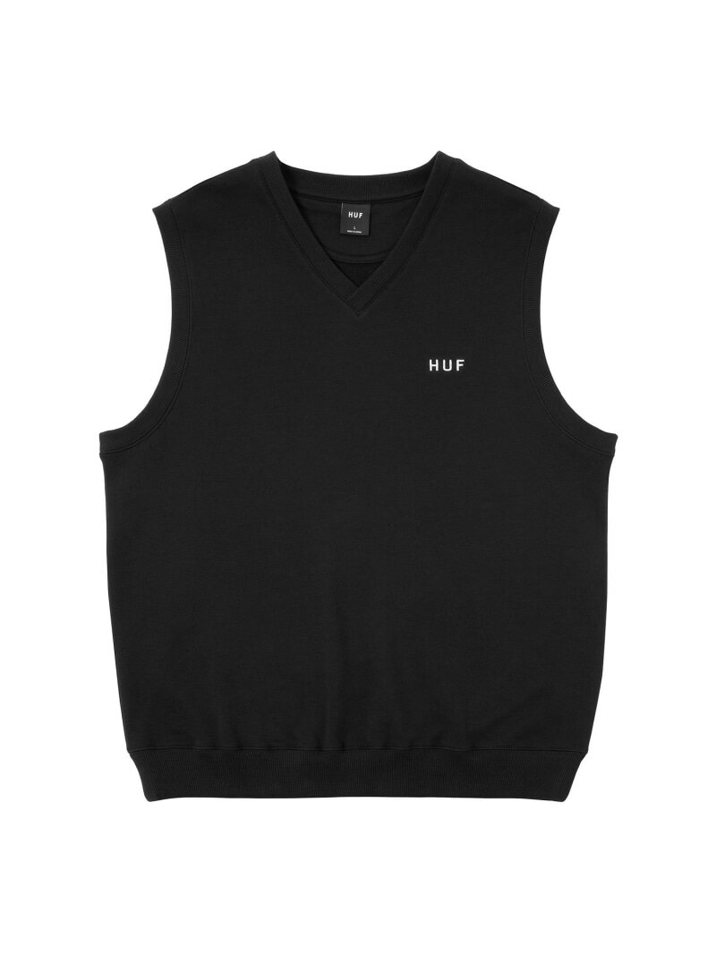 OG LOGO FLEECE VEST HUF ハフ ベスト HUF ハフ トップス ベスト・ジレ ブラック グレー ベージュ イエロー