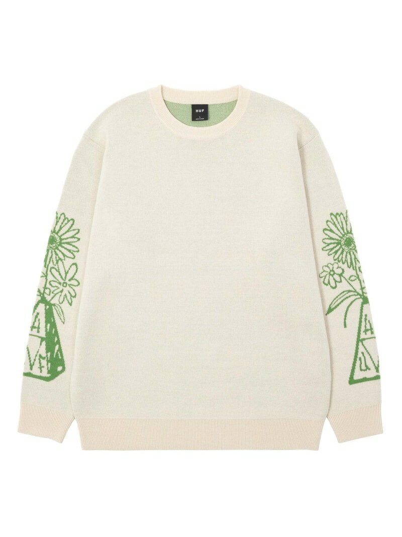 TT HALLOWS SWEATER HUF ハフ セーター HUF ハフ トップス ニット ホワイト グリーン【送料無料】[Rakuten Fashion] 1