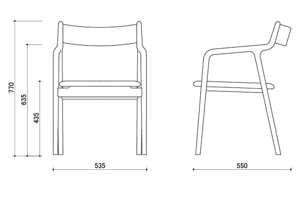 宮崎椅子製作所 pepe ペペアームチェア 村澤一晃デザイン ダイニングチェア Miyazaki Chair Factory Murasawa Kazuteru