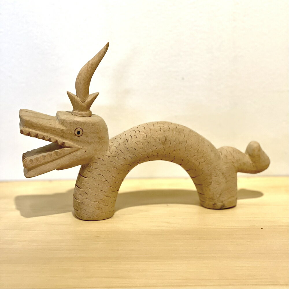 ウッドドラゴン L アート・美術品・民芸品 オブジェ 正月飾り 干支 甲辰年 辰年 たつ 辰 龍 2024 りゅう 開運 置物 招福 新年 ギフト プレゼント ...