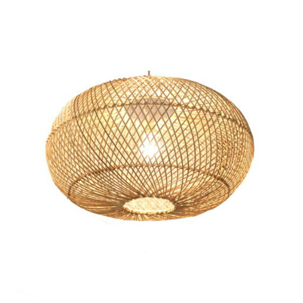 CIRCLE ラタンペンダント照明 50cm ペンダントライト ラタンランフ゜ 店舗用 業務用 天井照明 籐ランプ アジアン リゾート ヴィラ ランプシェード ペンダントライト 照明 口金E26 大型照明 照明器具 シーリングライト 吊り下げ リビング ダイニング 寝室