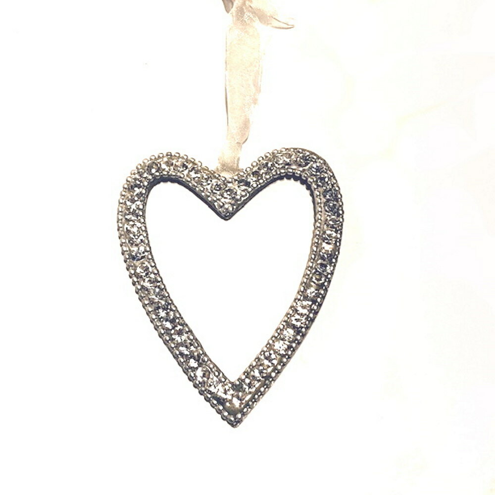 HUGセレクトクリスマスオーナメント ラインストーンハートオーナメント3643 パーティー・イベント用品・販促品 クリスマス用品 クリスマスオーナメント