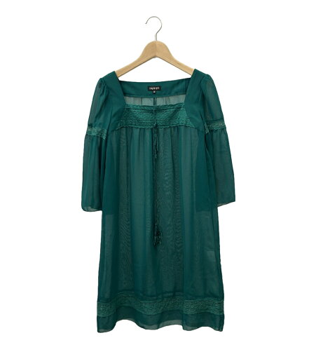 【先着クーポン16日1:59迄】【中古】 インディヴィ チュニック シースルー ワンピース レディース SIZE 38 (S) INDIVI 【先着クーポン16日1:59迄】【中古】 インディヴィ チュニック シースルー ワンピース レディース SIZE 38 (S) INDIVI