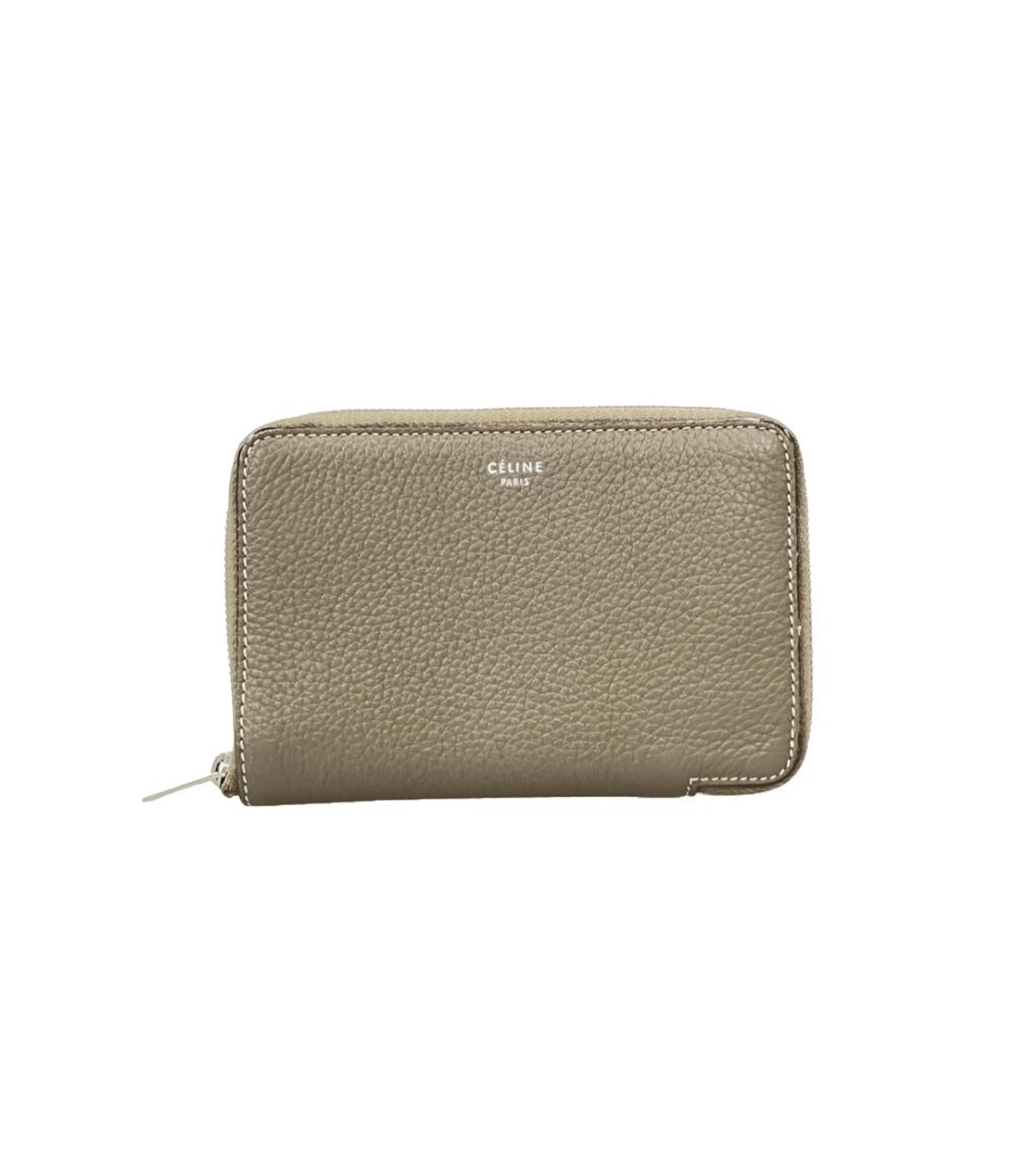 SALE❣️セリーヌラウンドファスナー二つ折ミニ財布