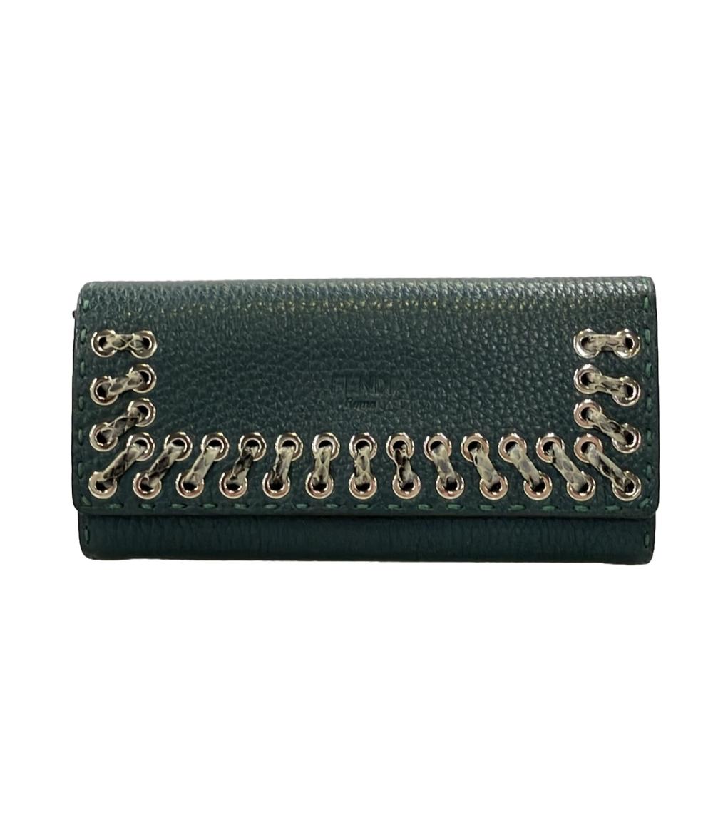 FENDI◇長財布/レザー/グリーン/無地/レディース// - 長財布 FENDI◇長財布/レザー/グリーン/無地/レディース// - 長財布