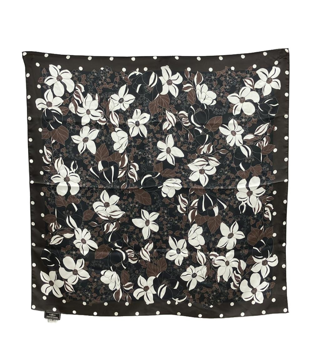 【中古】 グレースコンチネンタル シルクスカーフ 花柄 レディース GRACE CONTINENTAL