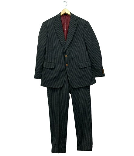 【全品5%OFFクーポン13日0時〜30日23:59迄】【中古】 訳あり フィンテス セットアップ パンチスーツ ストライプ メンズ FINTES 【全品5%OFFクーポン13日0時〜30日23:59迄】【中古】 訳あり フィンテス セットアップ パンチスーツ ストライプ メンズ FINTES
