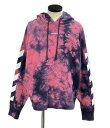 【中古】 美品 オフホワイト タイダイアロープリントフーディ プルオーバーパーカー メンズ SIZE L (L) Off-White
