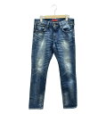 【7%OFFクーポン&500円OFFクーポン18日23:59迄】【中古】 レッドカード デニムパンツ ジーンズ レディース SIZE 25 (XL) RED C...