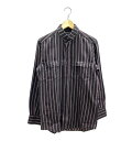 【全品P5倍×先着100名様全品5%OFFクーポン30日0時〜1日23:59迄】【中古】 ドルチェアンドガッバーナ ストライプ柄長袖ボタンダウンシャツ メンズ ...