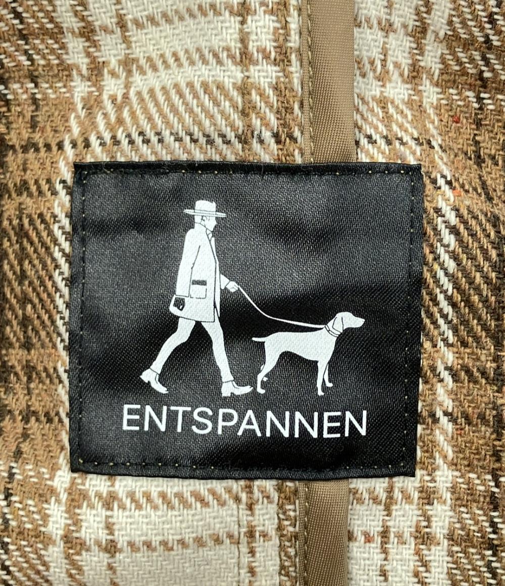 【7%OFFクーポン&500円OFFクーポン15日0時〜18日23:59迄】【中古】 美品 エンスパンヌ トレンチコート レディース SIZE F (M) ENTSPANNEN