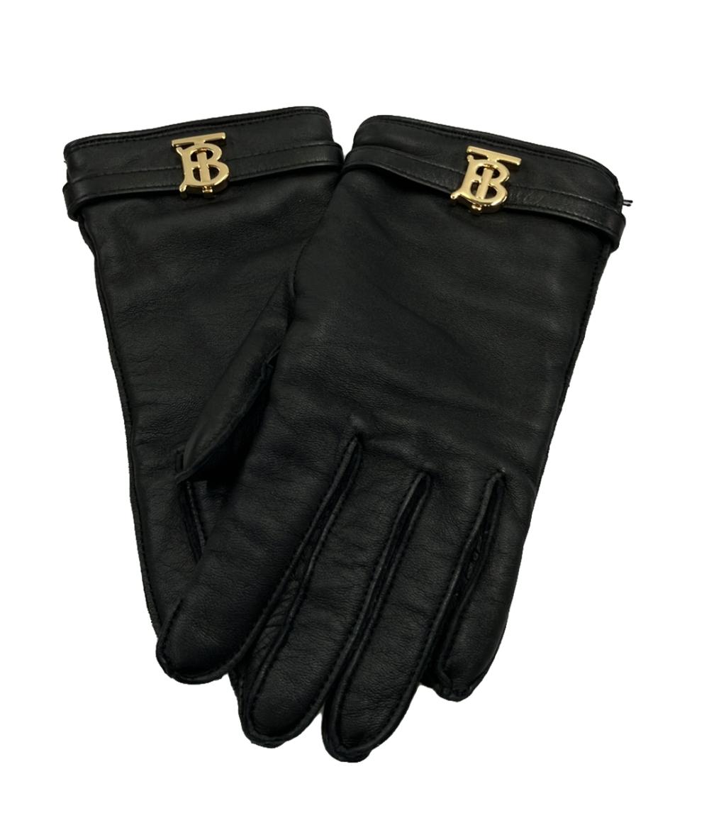 【先着クーポン10日1:59迄】【中古】 バーバリーロンドン レザーグローブ 手袋 レディース (7.5) BURBERRY LONDON
