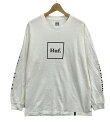 【全品5%OFFクーポン7日23:59迄】【中古】 訳あり ハフ フロントロゴ長袖Tシャツ メンズ SIZE L (L) HUF