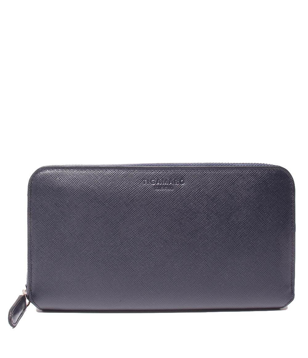 【先着クーポン27日1:59迄】【中古】 美品 ティガマロ ラウンドファスナー長財布 メンズ TlGAMARO