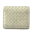 【全品P5倍×先着100名様全品5%OFFクーポン30日0時~1日23:59迄】【中古】 ボッテガヴェネタ 三つ折り財布 イントレチャート レディース BOTTEGAVENETA